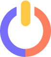 Graphic power button icon
