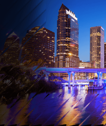 A photo of the Tampa Bay skyline