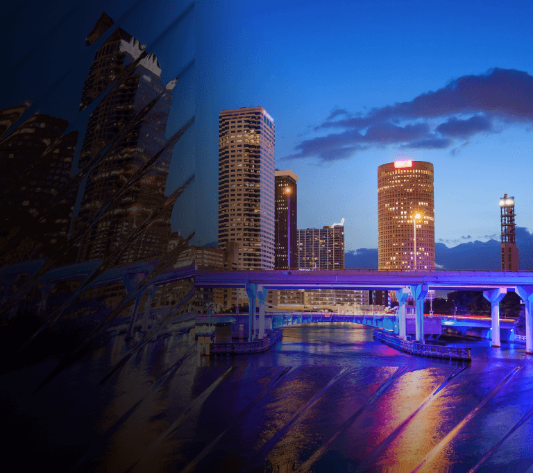 A photo of the Tampa Bay skyline