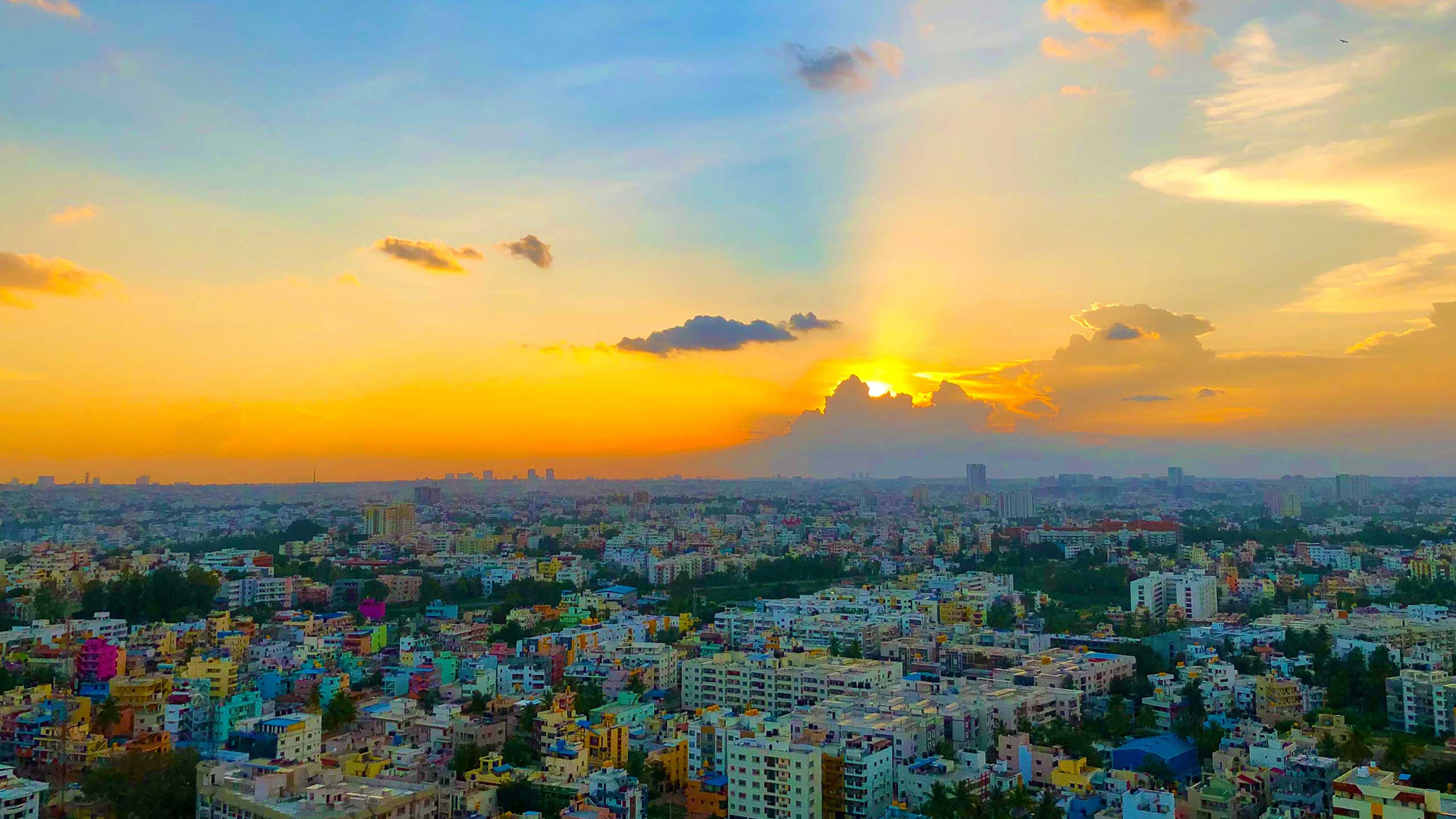 Photo of the Bengaluru city view