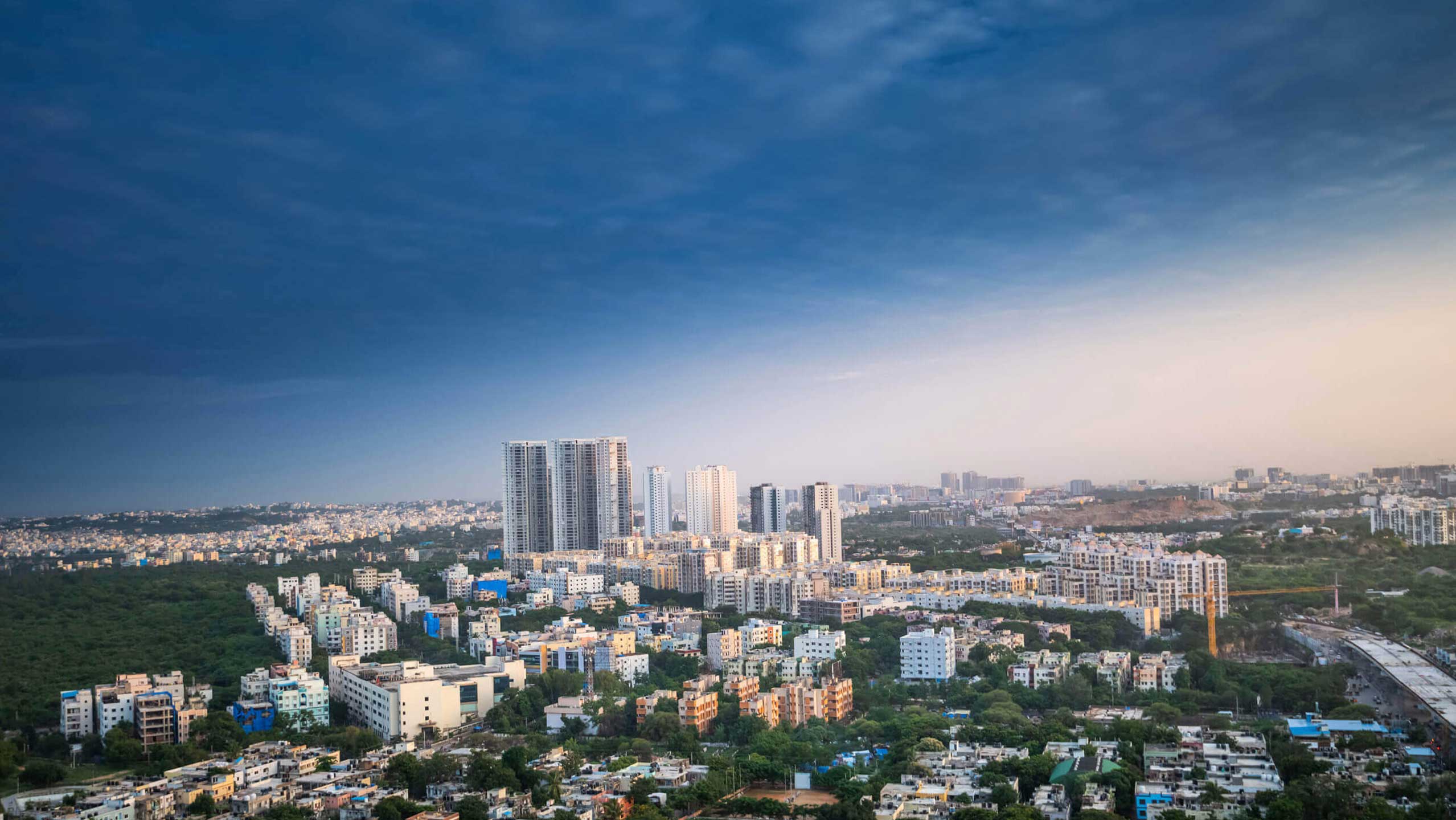 Photo of the Hyderabad skyline
