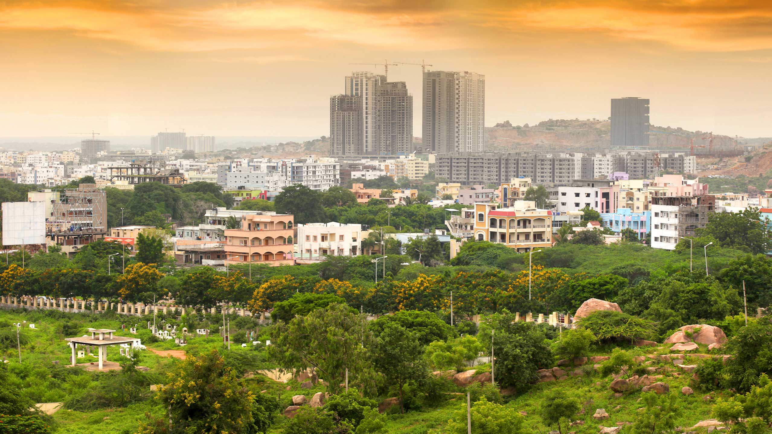 Photo of the Hyderabad city view