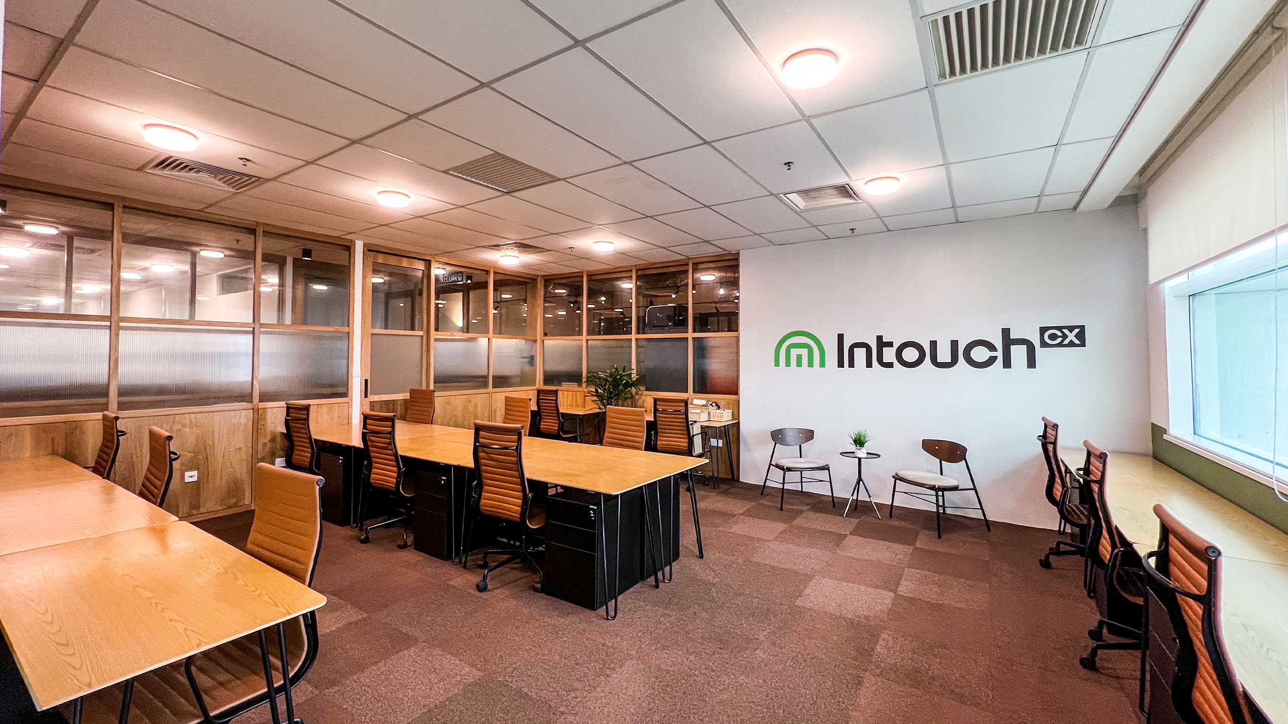 Photo of the working space at the IntouchCX campus in Kuala Lumpur