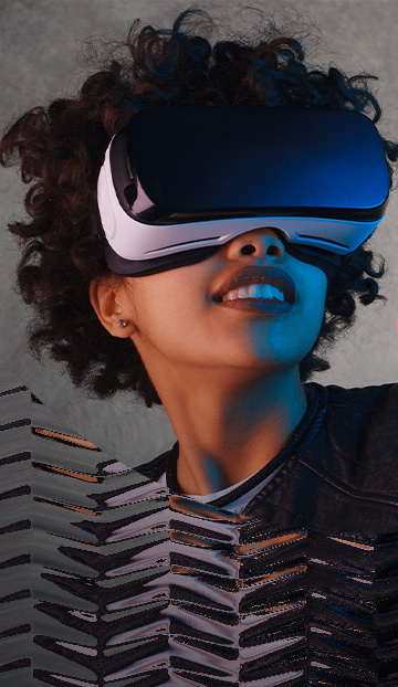 Woman in VR Headset