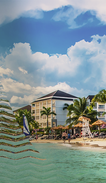 Image of a Jamaican beachside.