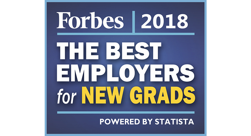 Forbes: Top Employer for New Graduates