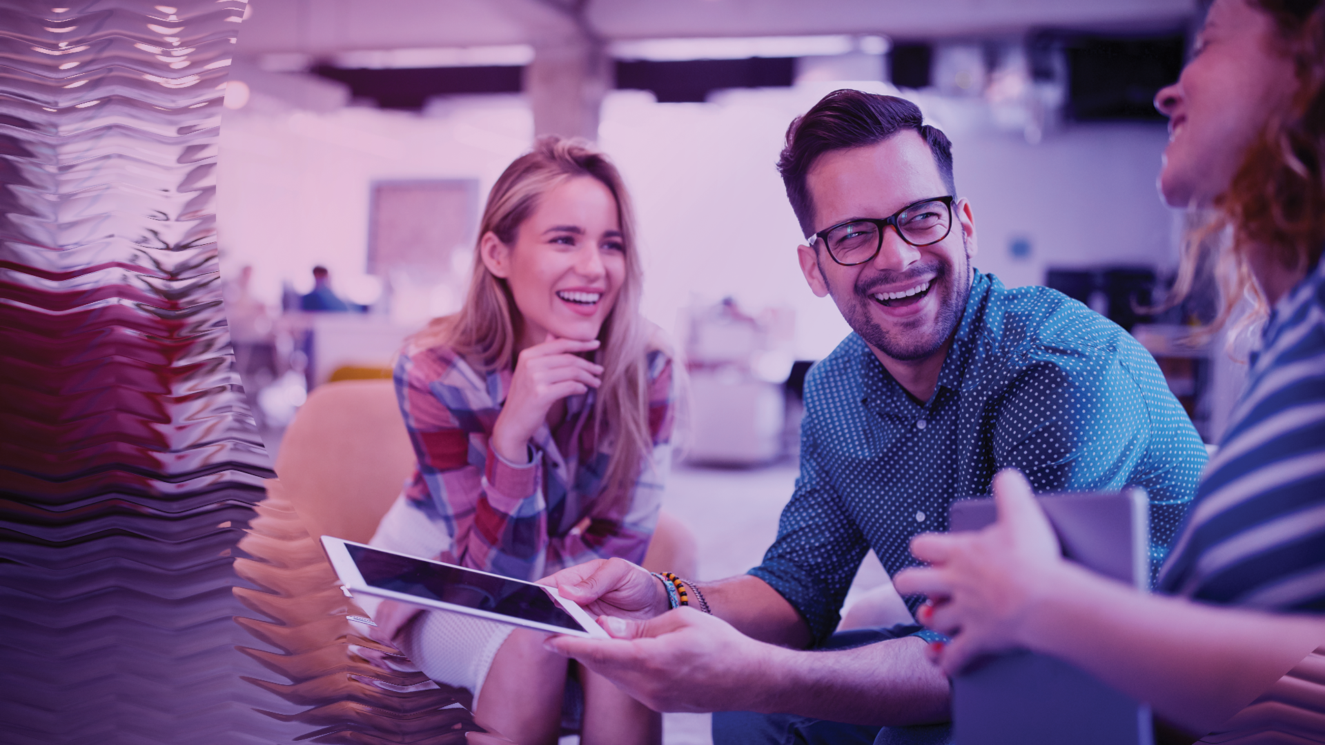 Image of a happy working team