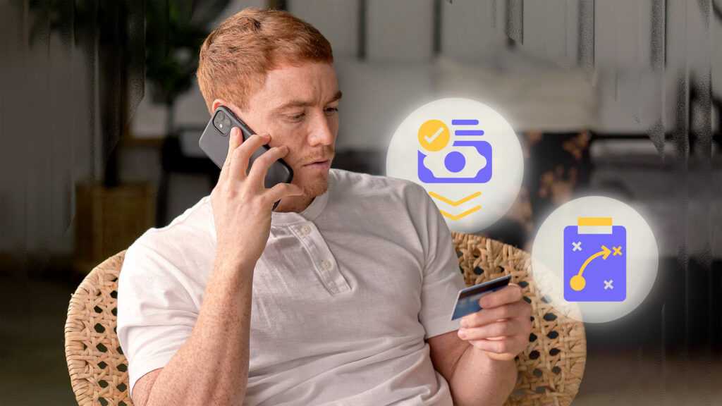 Man speaking on the phone